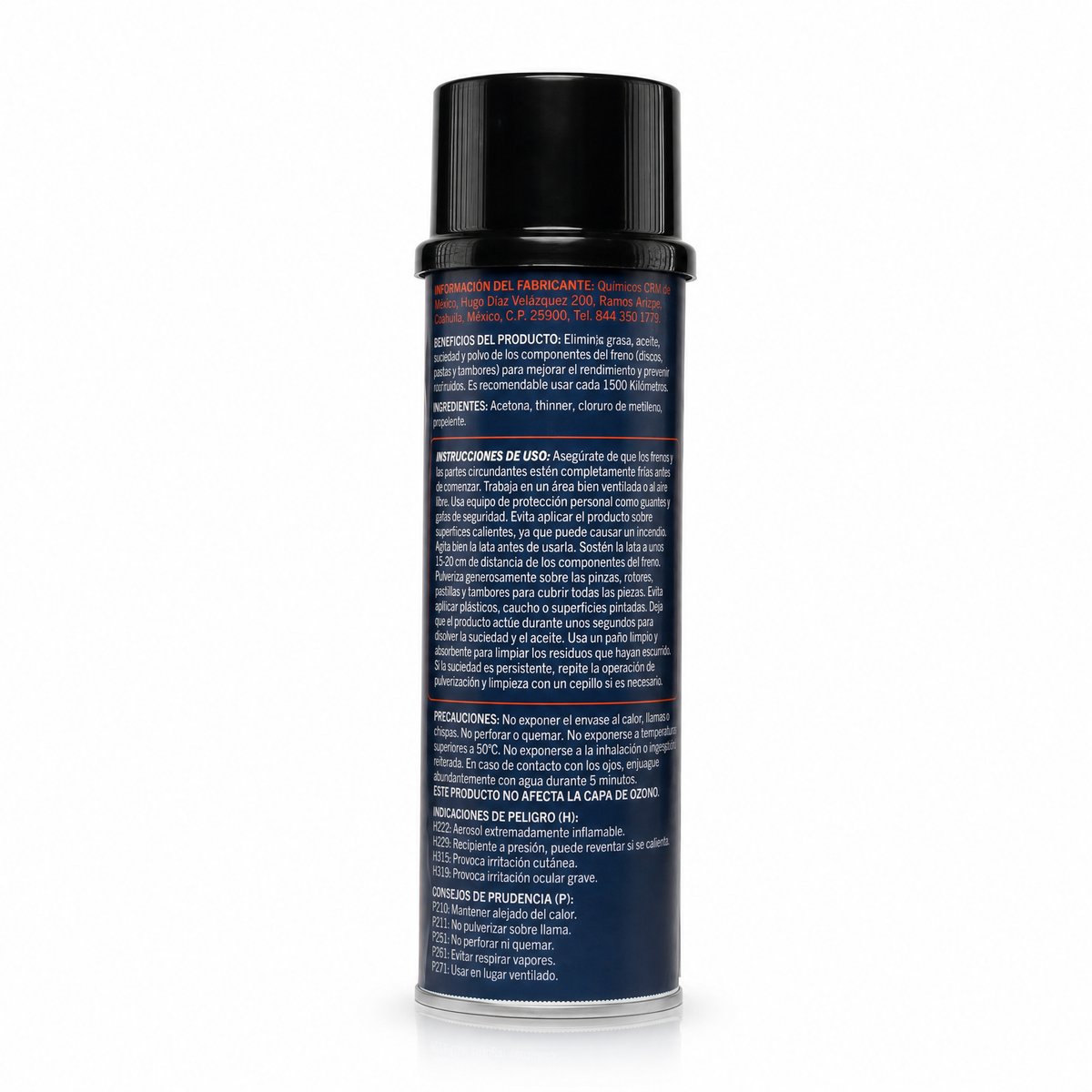 Limpiador para Sistema de Frenos en Aerosol 470 ml